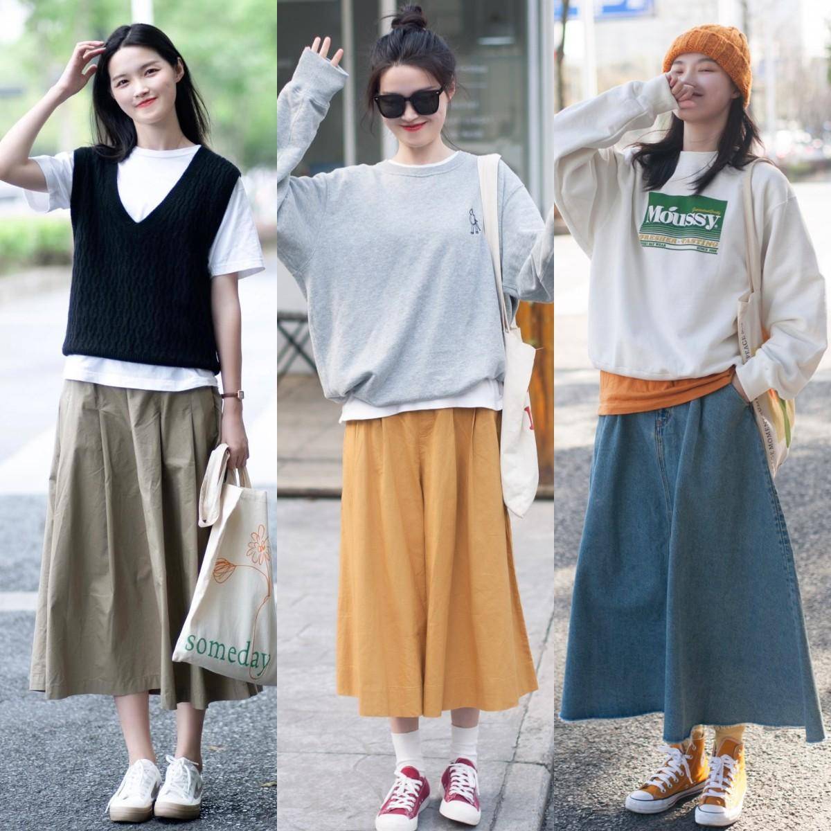 ：短上衣半身长裙优雅显高美到骨子里AG真