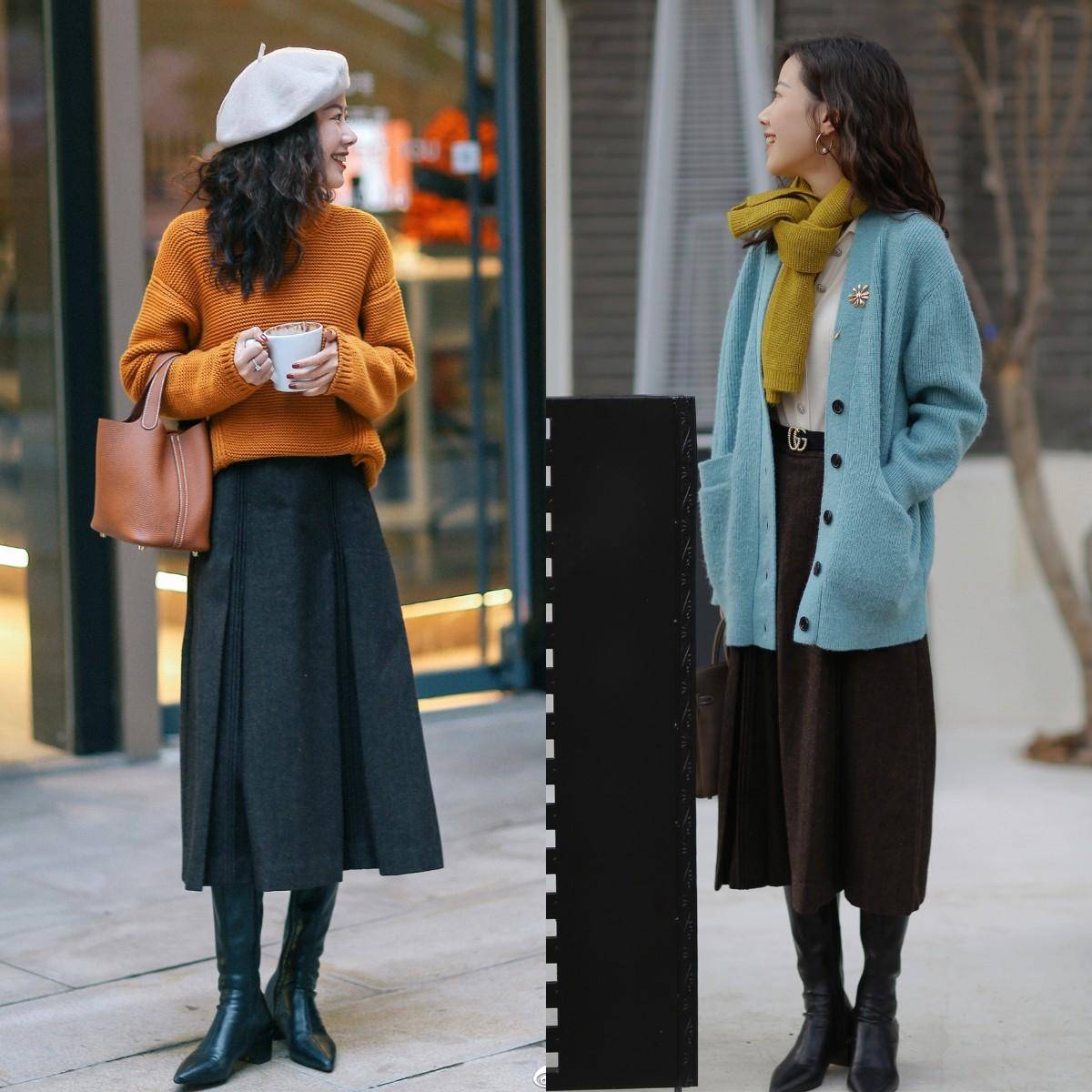 ：短上衣半身长裙优雅显高美到骨子里AG真人平台今年突然火了一种穿法(图10)